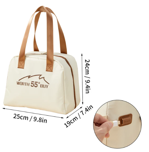 Heating Insulation Bag 55℃, Food Thermal Tote Bag Electric Heating Lunch Bag Kitchen Items ,Bento Box Thermostatic Bag