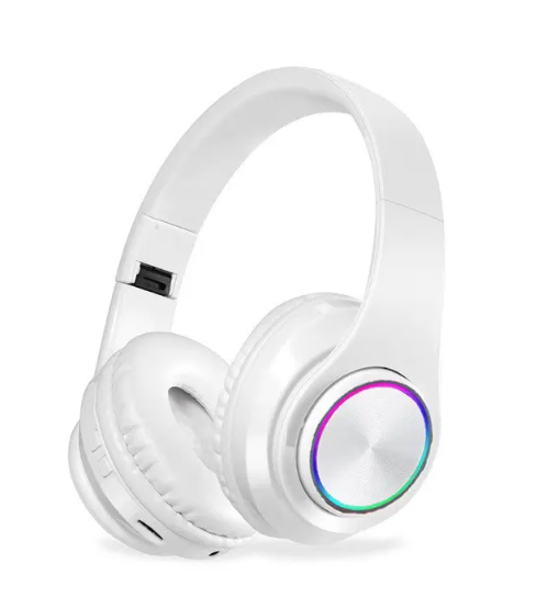 B39 Headphone With Wireless Bluetooth Colorful Light Pluggable Card Game Music Movement