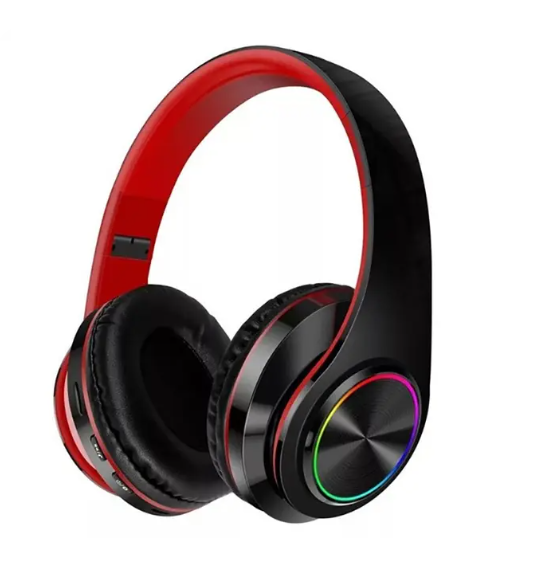 B39 Headphone With Wireless Bluetooth Colorful Light Pluggable Card Game Music Movement