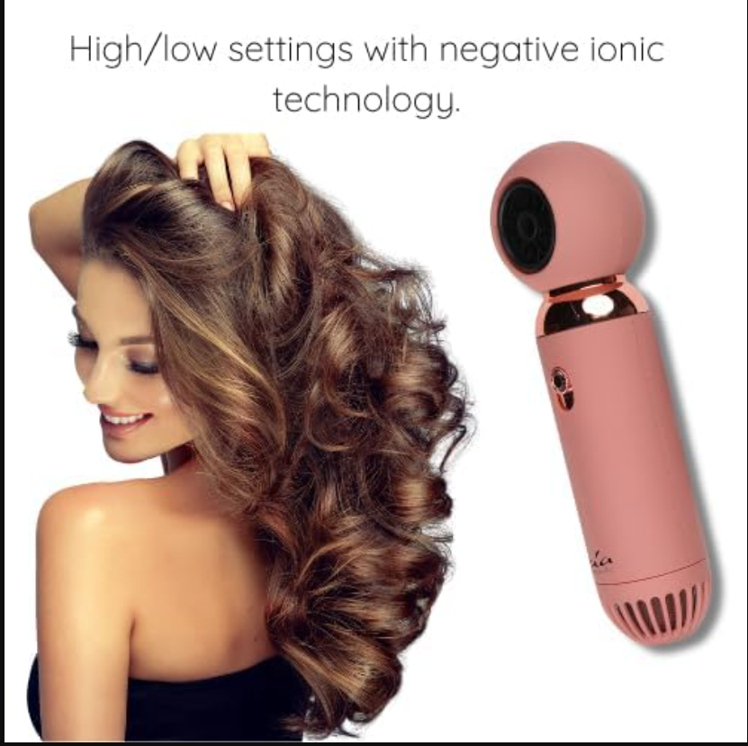 Hair dryer android earbuds pods air 2 True Wireless Earphone Bluetooth Earbuds  - Lightweight, Portable Blow Dryer with High or Low Settings - Negative Ionic Technology - Rose Gold