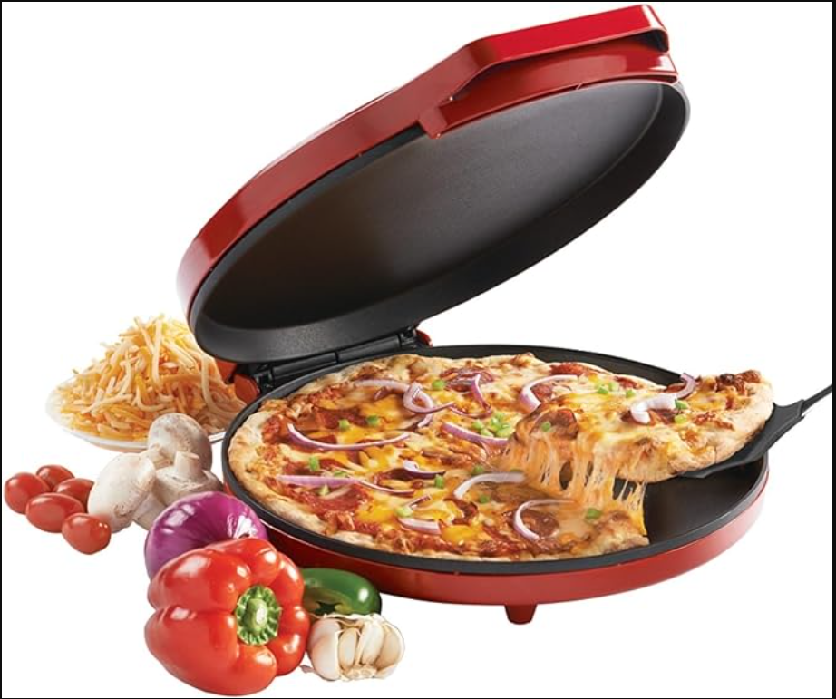 Betty Crocker Countertop Pizza Maker, 1440-Watt Pizza Maker Machine for Home