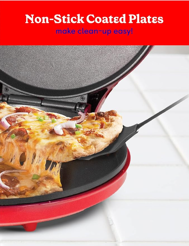 Betty Crocker Countertop Pizza Maker, 1440-Watt Pizza Maker Machine for Home