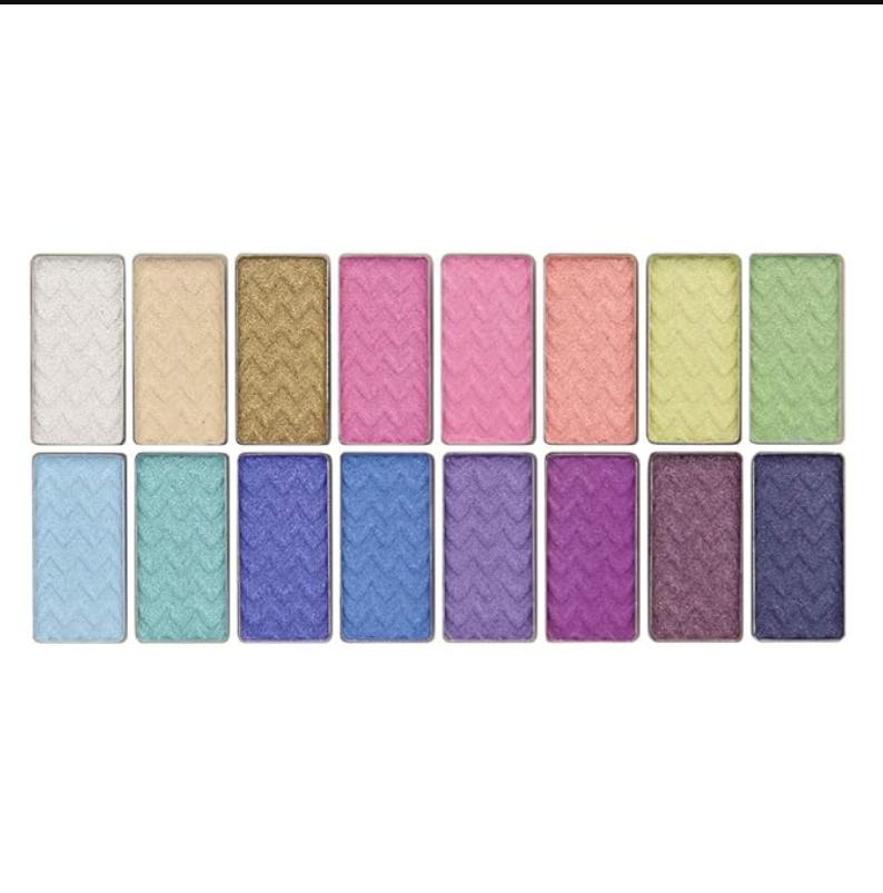 COLORS 16 Color 1.02 Ounce Eyeshadow Palette & wet n wild Hyaluronic Acid Mega Slicks Sinless Lip Gloss