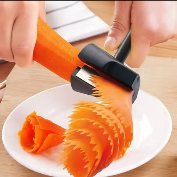 Creative Manual Spiral Slicers Vegetable Cutter Spiral Peeler Fruits Device Cooking Gadget Kitchen Roll Flower Decorative Tool