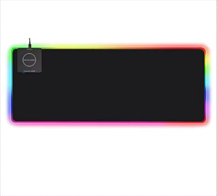 LED Light Wireless Charging Mouse Pad Gaming Large Size Mouse Pad Rgb Computer Accessories/gaming Gift OEM ODM Custom Tigerwings