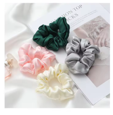 Hair Bands, Elastics Scrunchies Ponytail Holders Soft Hair Bands Silk Satin Elastic Scrunchies