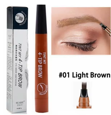 4 Point Eyebrow Pencil Maquillajes Para Mujer Waterproof Liquid Eyebrow Pen Makeup Long Lasting Cosmetic Microblade Brow Pencil