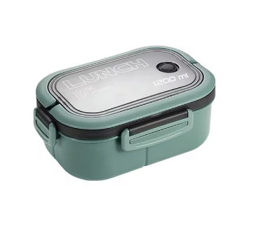 Single Double-layer Lunch Box Portable Compartment Fruit Food Box Microwave Lunch Box With Fork And Spoon Picnic Fresh Box