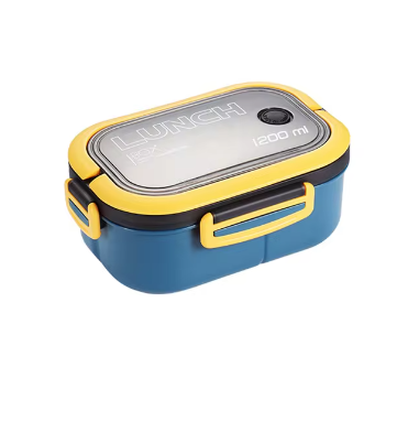 Single Double-layer Lunch Box Portable Compartment Fruit Food Box Microwave Lunch Box With Fork And Spoon Picnic Fresh Box