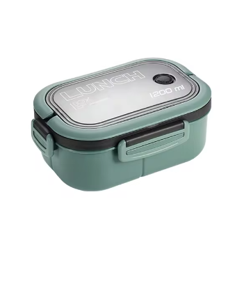 Single Double-layer Lunch Box Portable Compartment Fruit Food Box Microwave Lunch Box With Fork And Spoon Picnic Fresh Box