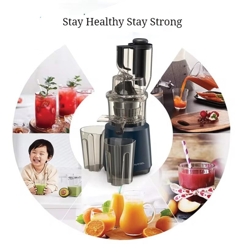 Juice Maker Professional  Home Kitchen 220v DC Motor Reverse Function  Hot 3 in 1 Stainless Steel Electric Juicer