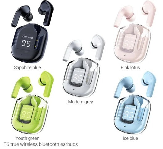 Air 31 Earbuds TWS Transparent Wireless Bluetooth, True Wireless Earbuds, Built-in Microphone, Long Battery Life